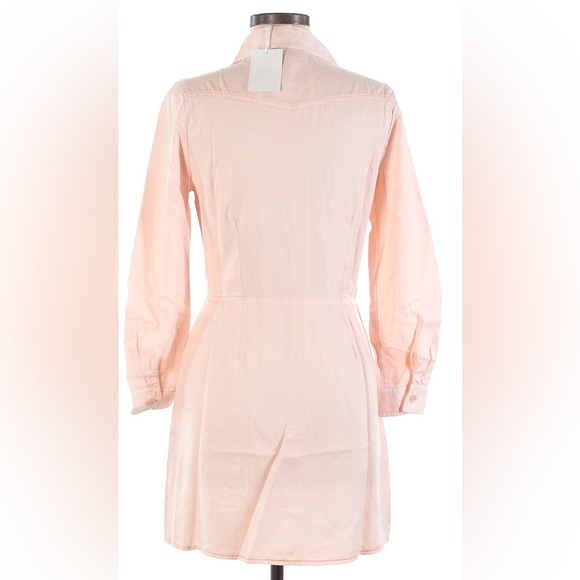 Young Fabulous & Broke Light Pink Tencel Button Up Dress • S • NWT - Picture 5 of 12